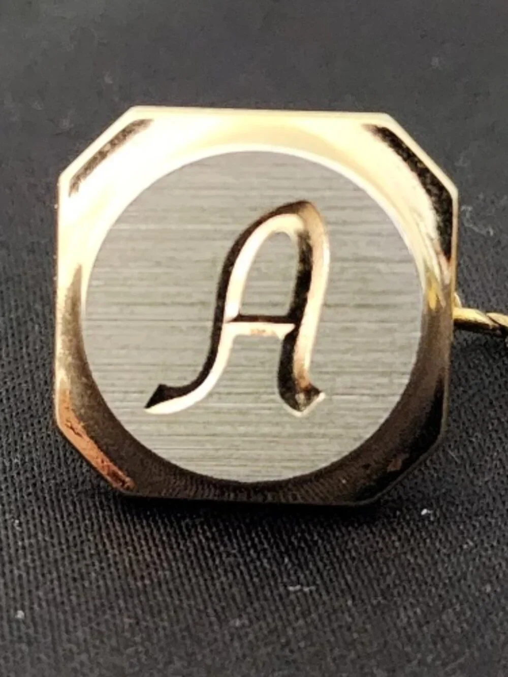 Vintage Gold-Tone Monogram 